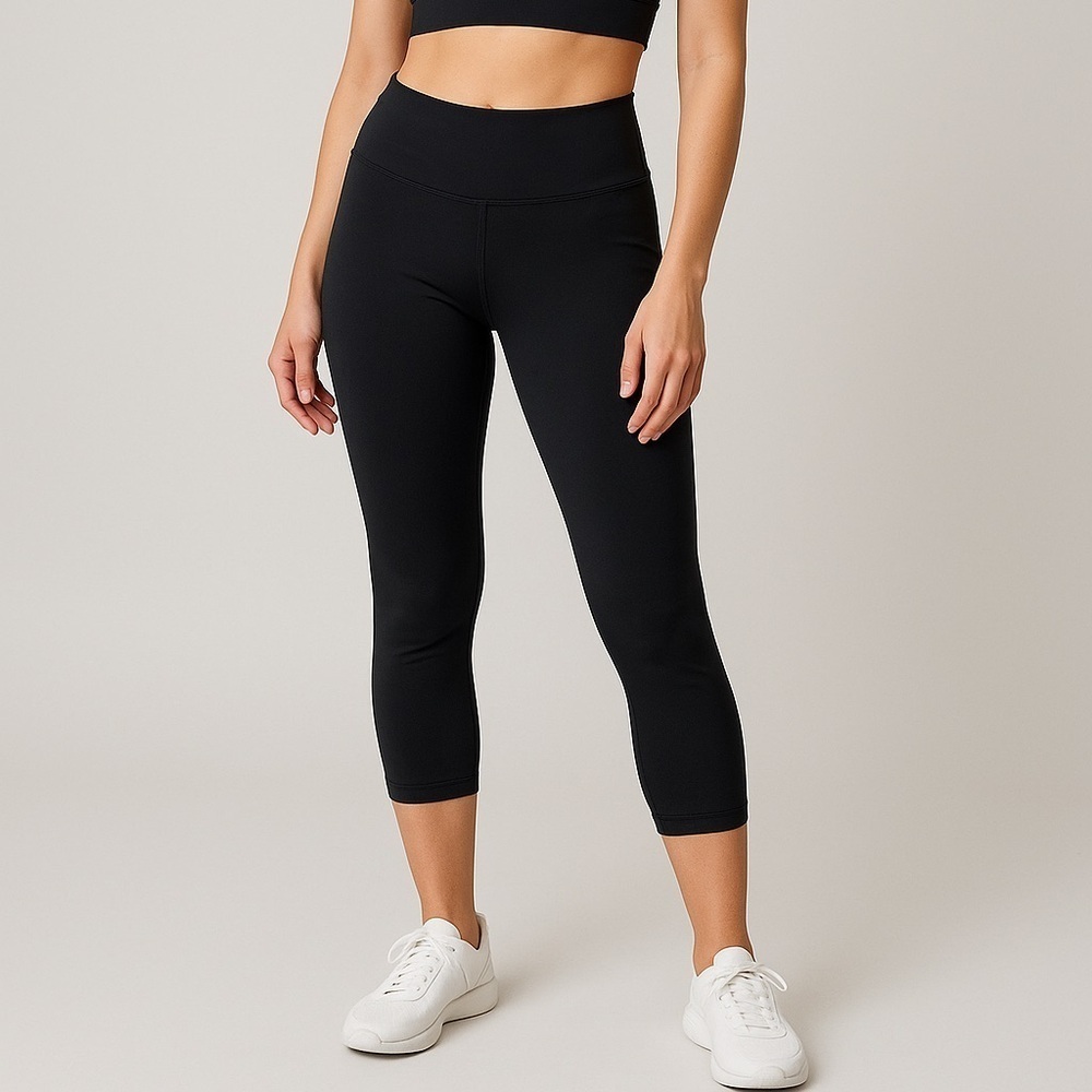 Zella Womenβs Black Mid-Rise Athletic Leggings Small Yoga Balletcore Gorpcore